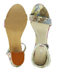Margarita Flower And Pearl Heels