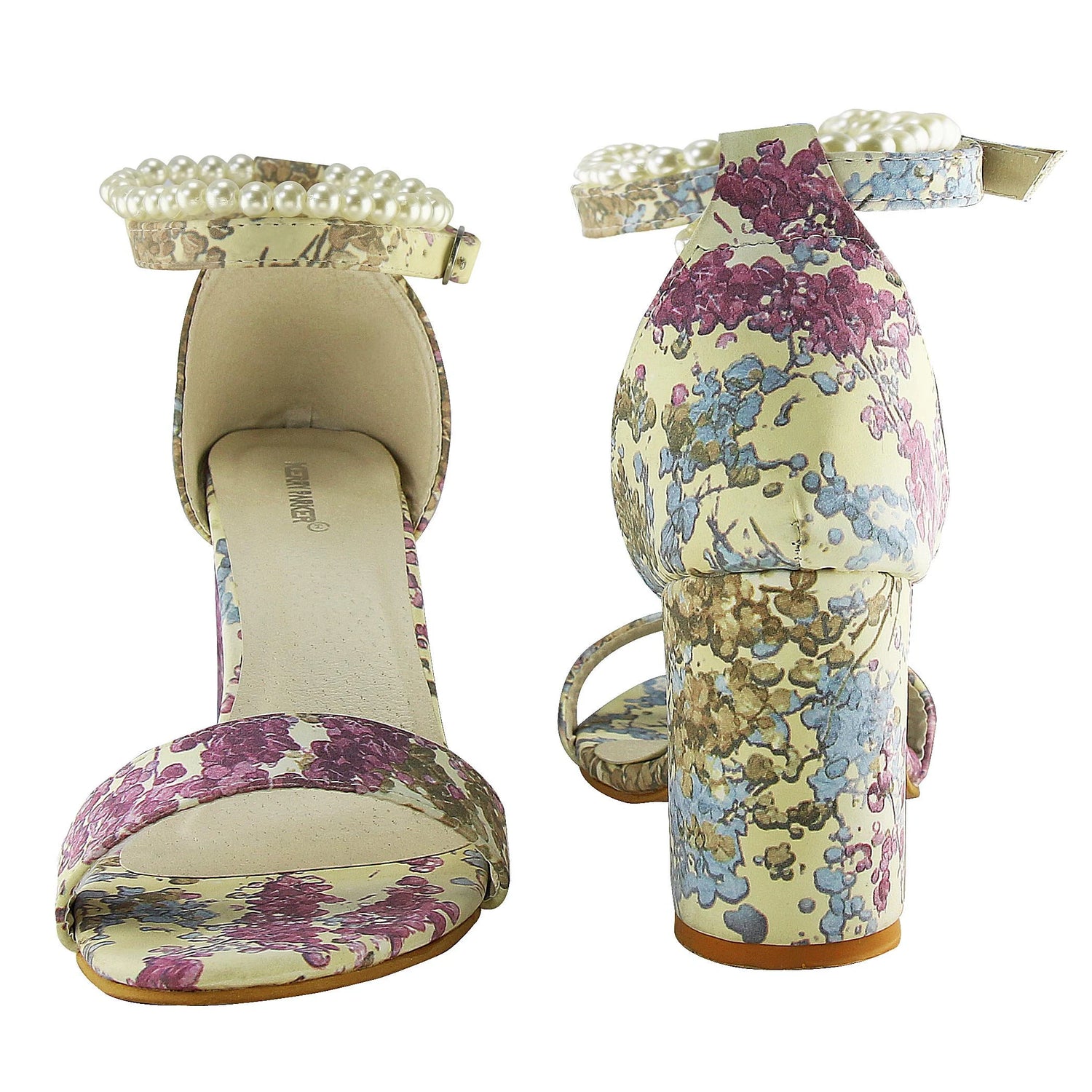 Margarita Flower And Pearl Heels