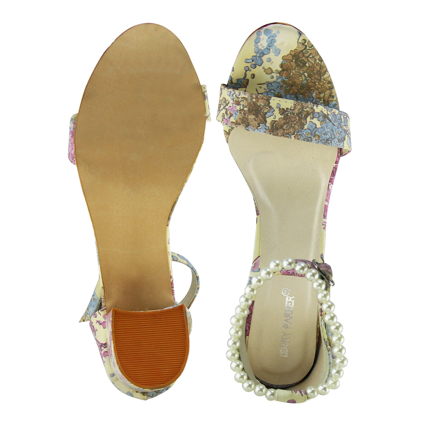 Margarita Flower And Pearl Heels