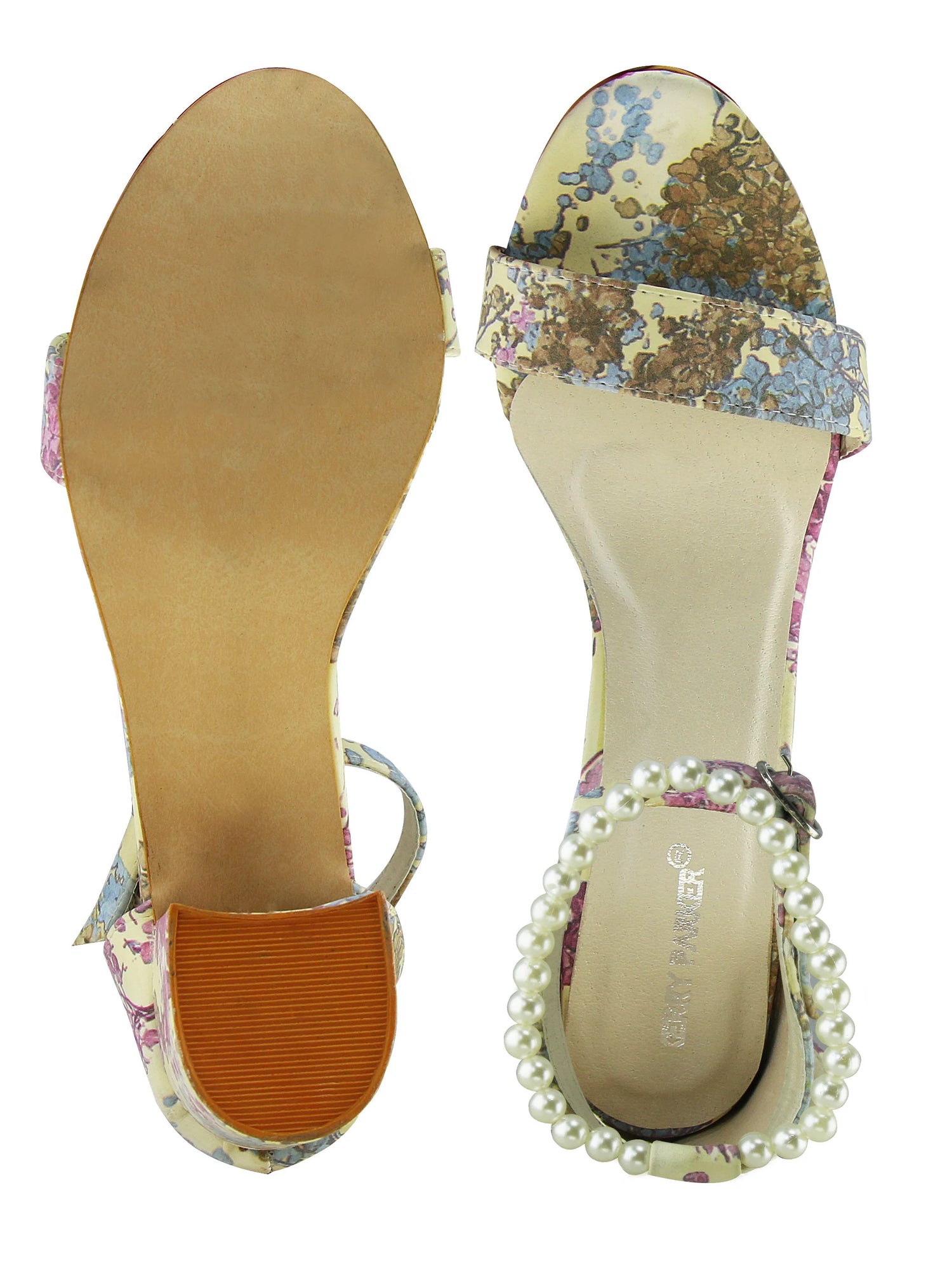 Margarita Flower And Pearl Heels