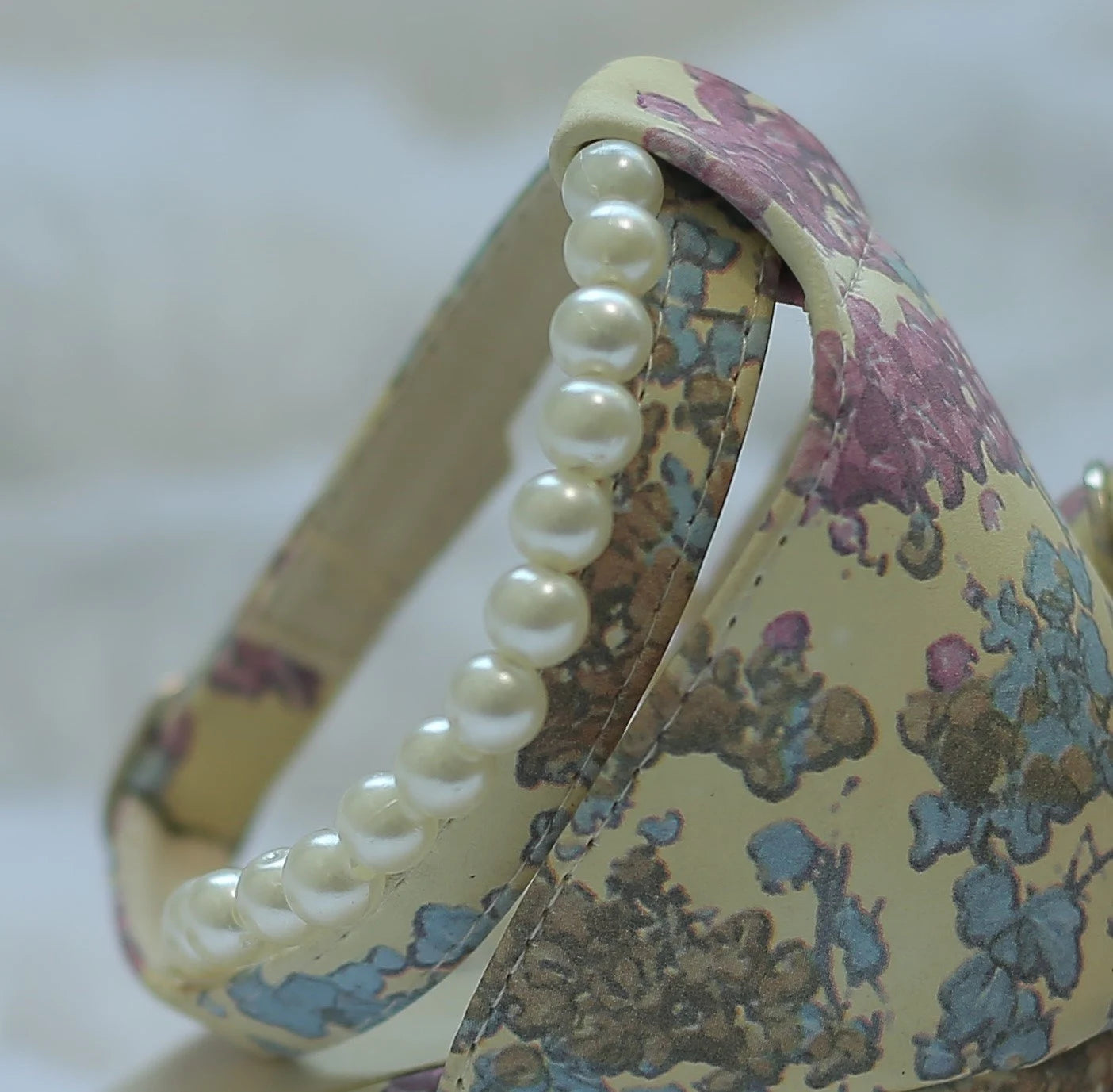 Margarita Flower And Pearl Heels