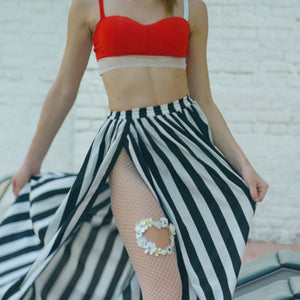 Monochrome Maxi Skirt