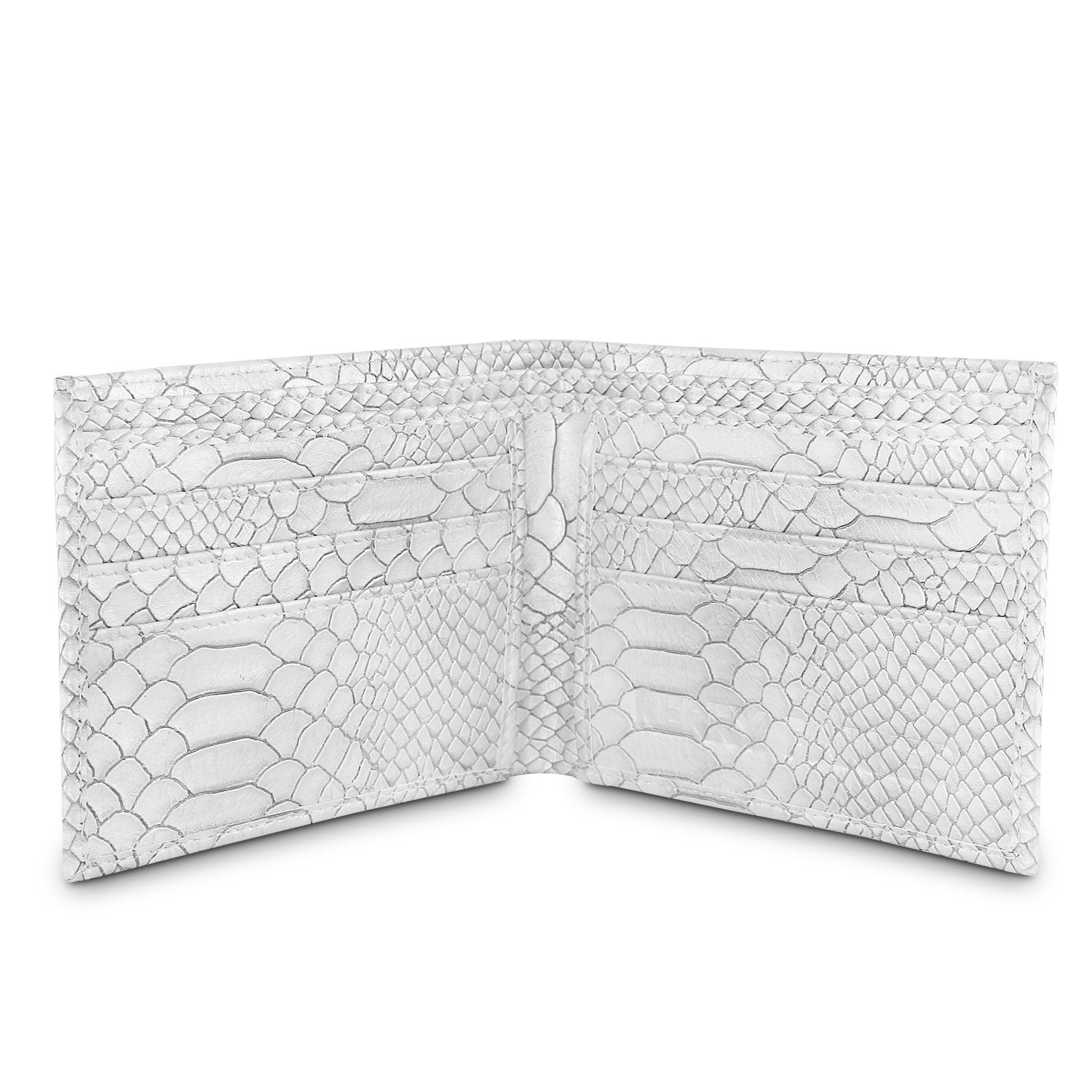 Snake (Patent Textured) Silver Wallet