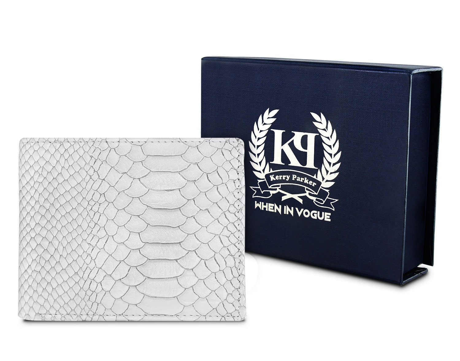 Snake (Patent Textured) Silver Wallet