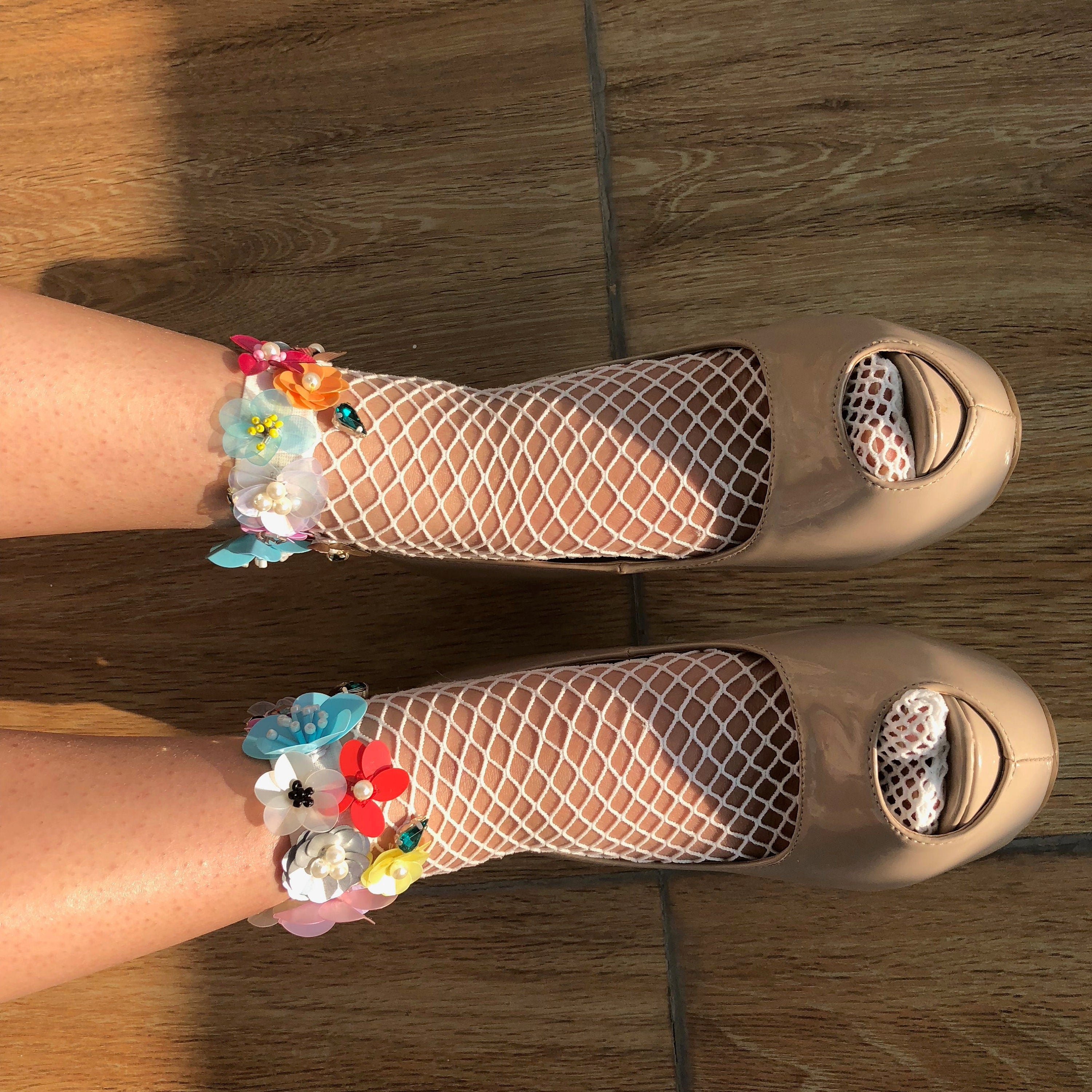 Mary Poppins Fishnet Socks