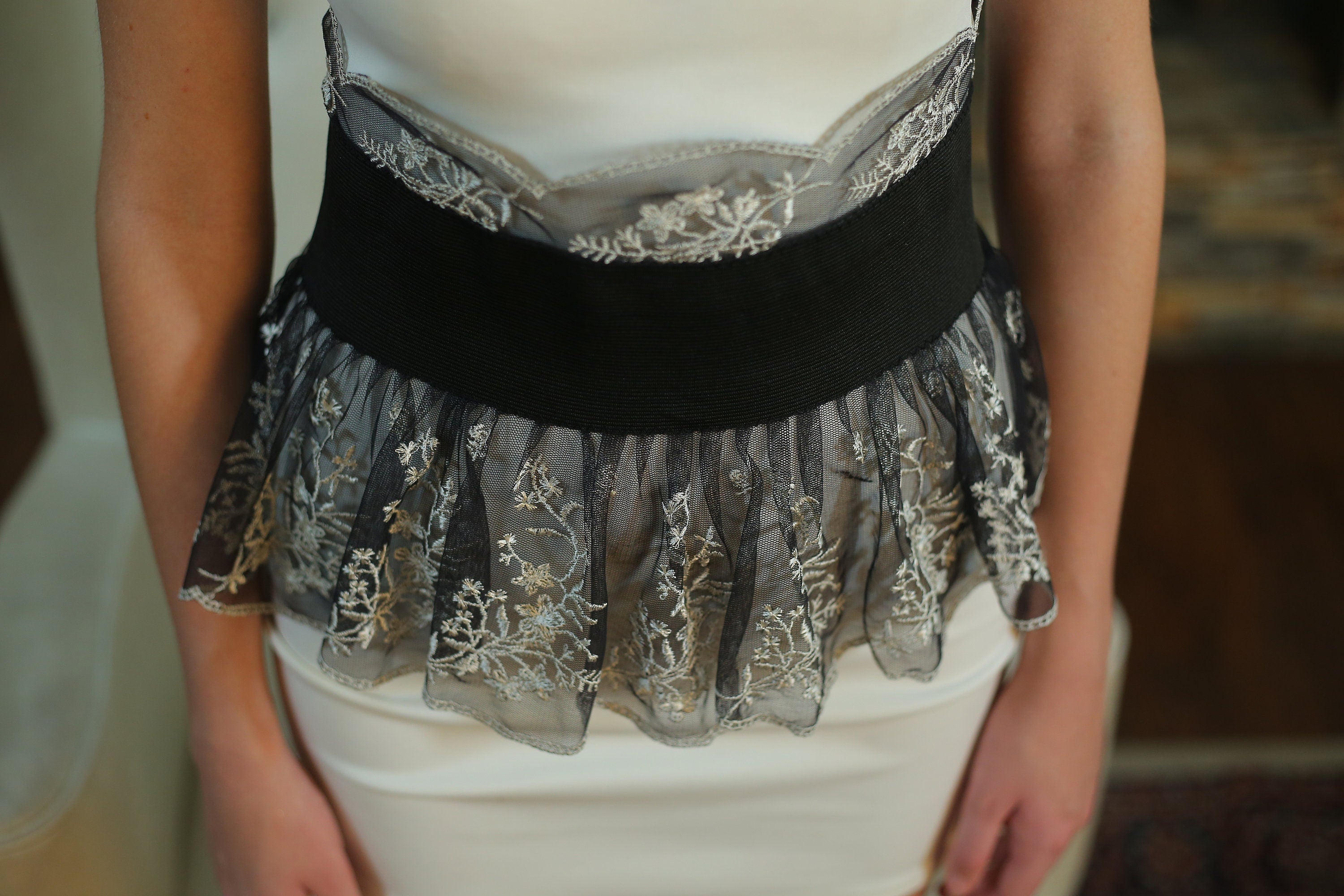 Midnight Crown Peplum Belt