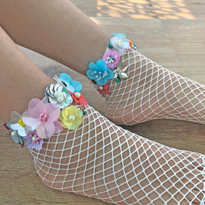 Mary Poppins Fishnet Socks
