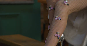 Trinity De Rose Fishnet Stockings