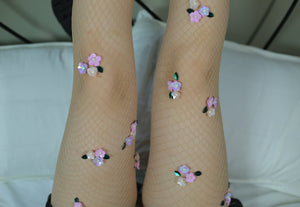Trinity De Rose Fishnet Stockings