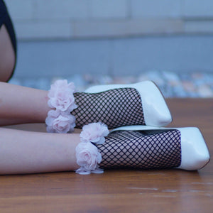 Blush Love Fishnet Socks