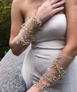 Crystal Gardenia Gloves