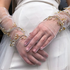 Crystal Gardenia Gloves