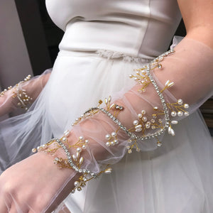 Crystal Gardenia Gloves