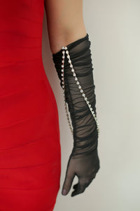 Donatella Chandelier Gloves