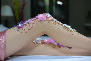 Ombre New York Sky Fishnet Stockings