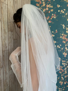 Tulle Waterfall Veil