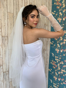 Tulle Waterfall Veil