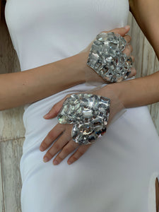 Diamante Bejeweled Love Gloves