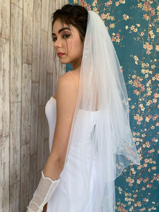 Tulle Waterfall Veil