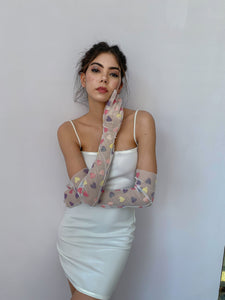 Rainbow Hearts Gloves