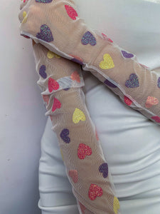 Rainbow Hearts Gloves