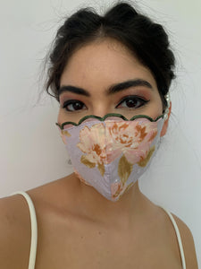 Flora Pearl Embellished Mask